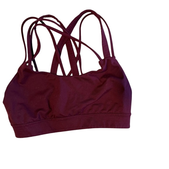 Victoria’s Secret Sport bra Maroon strappy back cross training gym yoga small - Picture 2 of 4